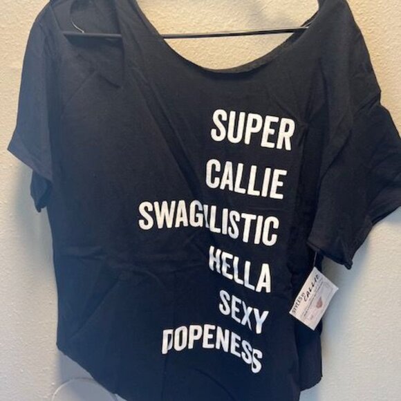 "Super Callie Swagilistic Hella Sexy Dopeness" Black Tee - Picture 2 of 7